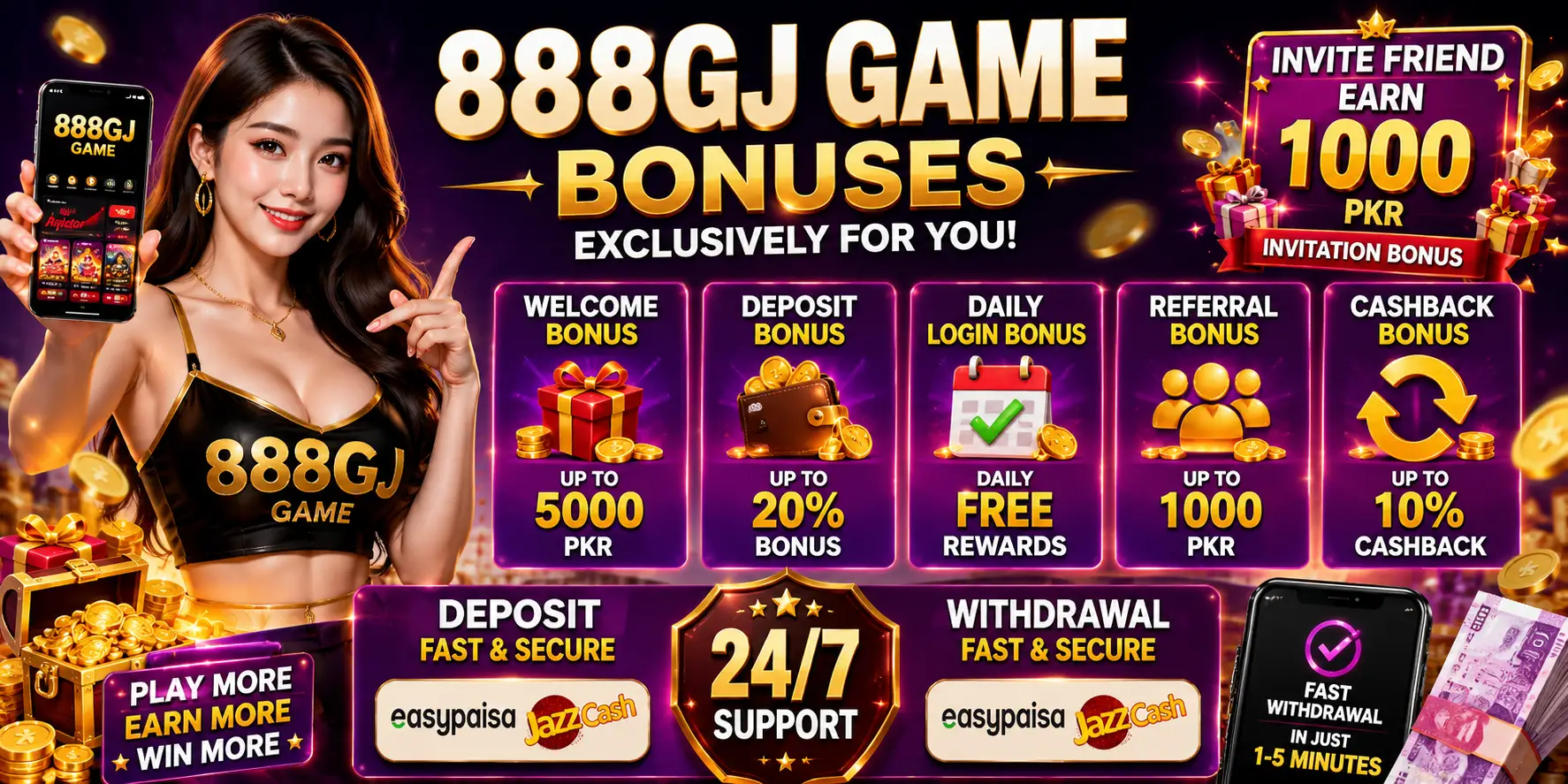 888GJ Game bonuses
